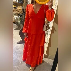 Elegant Red Women's Dress